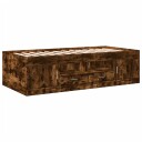  Dagseng med skuffer hvit 100x200 cm konstruert tre 8721102618949