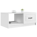  Kaffebord Hvit 90 x 50 x 37 cm Konstruert tre