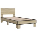  Sengeramme sonoma eik 75x190 cm konstruert tre og metall 8721102447914