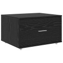 Skuffeskap med hjul Svart 55 x 45 x 33.5 cm Konstruert tre