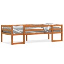  Sengeramme for barn voksbrun 80x200 cm heltre furu 8721102798382