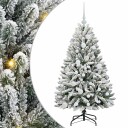  Kunstig juletre Grønn og hvit 120 cm PVC og metall
