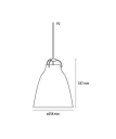 Fritz Hansen Caravaggio Taklampe P2 Matt Sort