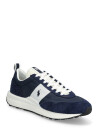 Polo Ralph Lauren Train 89 Suede & Oxford Sneaker   Navy   47