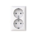 Abb Stikkontakt Saga 402Ea-916 2-Veis, Utenpåliggende