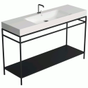 Lavabo Cento 140 servant, 140x45 cm, hvit