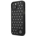 Mercedes Mobildeksel for iPhone 13 Mini med Sølvstjernemønster - Svart