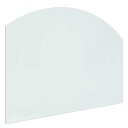 vidaXL Peisglassplate Gjennomsiktig 80 x 60 cm Glass