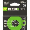 GP Recyko Pro 2000mAh AA Oppladbare Batterier 4-pakning NiMH