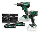 Hikoki KC18DEWFZ Kombosett Drill & Slagtrekker 18V 4.0Ah