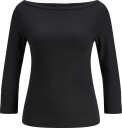 JJXX Jxstar 3/4 Boatneck Top Jrs   BLACK   L