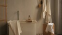 Frama Light Towel Badehåndkle 70x140 Cm Benhvit   Håndklær & Badelaken Lin Bone White   15031