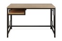 Skrivebord Handen 120 cm med Oppbevaringshylle   Svart