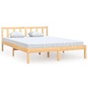 vidaXL Sengeramme heltre furu 160x200 cm