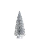 Festival Juletre sølvfarget med glitter 23 cm