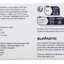 Sunmatic LED taklampe med sensor   20 cm   2 pk