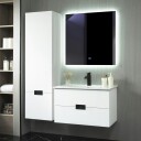 Baderomsmøbelpakke Lyfco Bo Servantskap: 800x460x500 mm, Spegel: 800x800 mm, Sidoskåp: 450x300x1600 mm