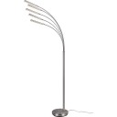 Trio Lighting Reed LED gulvlampe børstet stål