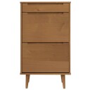  Skoskap MOLDE brun 59,5x35x103 cm heltre furu