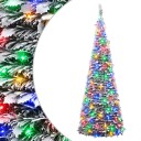 vidaXL Pop-up LED-juletre 210 cm 200 LED-lys PVC Grønn og hvit