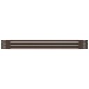 vidaXL Plantekasse pulverlakkert stål 322x100x36 cm brun