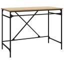 vidaXL Skrivebord sonoma eik 100x50x75 cm konstruert tre og jern