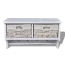 Vegghylle hvit 60x23,5x33 cm keisertre  