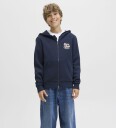 Jack & Jones Junior Hettegenser jjeLogo Sweat Ziphood 2col Jnr Blå