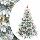  Kunstig juletre med 150 LED med stativ grønn 120 cm PE og PVC