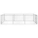  Utendørs Hundekennel Med Dør 2X4X1 M Galvanisert Stål