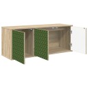 vidaXL Vegghengt TV skap GELEEN 102 x 33 x 40 cm Sonoma eik