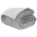 vidaXL Kastteppe Grå 130 x 150 cm Fleece