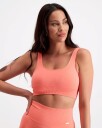 Aim'n Ribbed Seamless Bra Coral - XS
