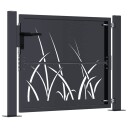 Hageport antrasitt 105x105 cm stål gressdesign