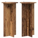  Planteholder 2 pcs Gammelt tre 40 x 40 x 80 cm Konstruert tre