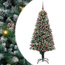  Kunstig juletre med 300 LED grønn 180 cm PVC og Stål og Plast