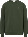 Knowledge Cotton Apparel Basic Badge Sweat   Gots/Vegan   Green   XXL