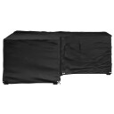 vidaXL L-formet hagemøbeltrekk 16 maljer 215x215x70 cm