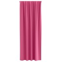  Gardiner med gardiner 2 pcs Lys rosa Polyester