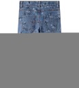 Name It Jeans   NmfRose   Bred   Medium+ Blue Denim/Flower   Name It   2 år (92)   Jeans Blå Lyseblå