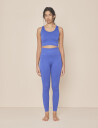 Moonchild Yoga Wear Soft Rib Seamless Crop Top - Blue - S