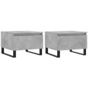  Saongbord 2 stk betonggrå 50x46x35 cm konstruert tre 8721012111967