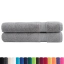 vidaXL Premium saunahåndklær SOLUND 2 stk grå 80x200 cm 600gsm