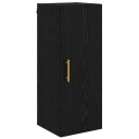  Veggskap Svart Eik 34,5 x 34 x 90 cm Konstruert tre