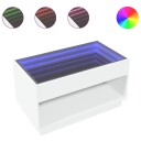  Salongbord med Infinity LED hvit 90x50x50 cm 847665