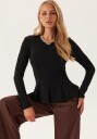 ONLY Onlkenya L/S Peplum Top Jrs Black S