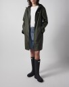 Hunter Andrea Pu Rain Coat   Khaki green   L