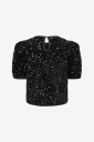 KIDS ONLY   Kortermet topp Kogconfidence Ss Rouching Top Jrs   Svart