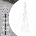  LED Juletre med Spikes 1534 LEDs Kald Hvit 500 cm