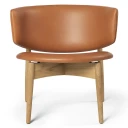 Ferm Living Herman Loungestol Envy Leather   Oak/Cognac